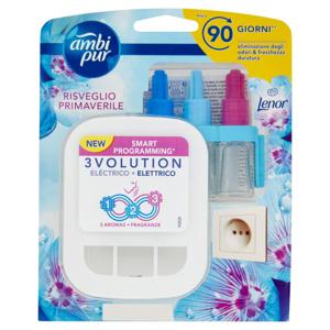 Ambi Pur Profumatore per Ambienti Elettrico Starter Kit 3Volution, Lenor Risveglio Primaverile,20 ml