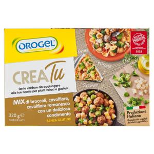 Orogel Crea Tu Mix di broccoli, cavolfiore, cavolfiore romanesco Surgelati 320 g