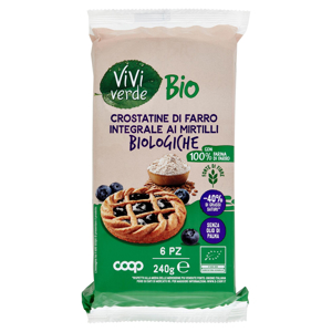 Crostatine di Farro Integrale ai Mirtilli Biologiche 6 x 40 g