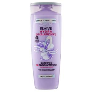 L'Oréal Paris Elvive Hydra Hyaluronic, Shampoo 72H Idratazione Profonda, con Acido Ialuronico, 300ml