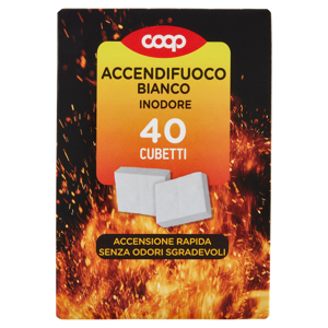 Accendifuoco Bianco Inodore 40 Cubetti 