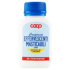 Compresse Effervescenti Masticabili con Succo di Limone 25 Compresse 25 g