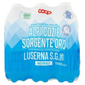 Alpi Cozie Sorgente Oro Naturale 6 x 500 ml