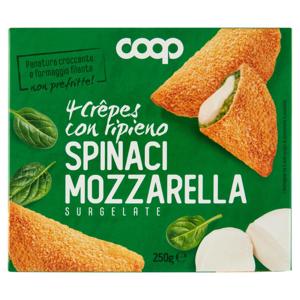 4 Crêpes con ripieno Spinaci Mozzarella Surgelate 4 x 62,5 g