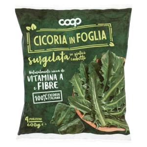 Cicoria in Foglia surgelata in pratici cubetti 600 g