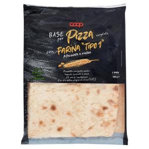 Base per Pizza surgelata con Farina "Tipo 1" Macinata a Pietra 1 Base 400 g