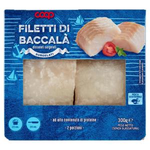 Filetti di Baccalà dissalati surgelati 300 g