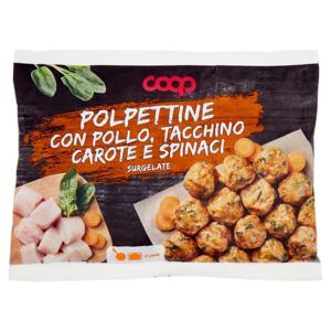 Polpettine con Pollo, Tacchino, Carote e Spinaci Surgelate 300 g