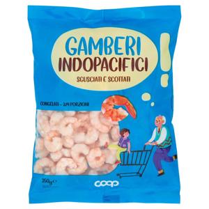 Gamberi Indopacifici Sgusciati e Scottati! Congelati 350 g