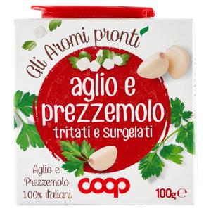 aglio e prezzemolo tritati e surgelati 100 g