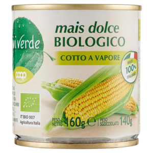 mais dolce Biologico Cotto al Vapore 160 g