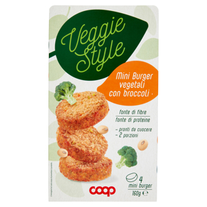 Mini Burger vegetali con broccoli 4 x 40 g