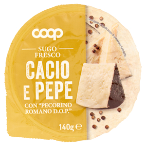 Sugo Fresco Cacio e Pepe con "Pecorino Romano D.O.P." 140 g