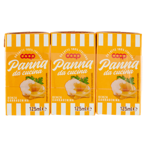 Panna da cucina 3 x 125 ml