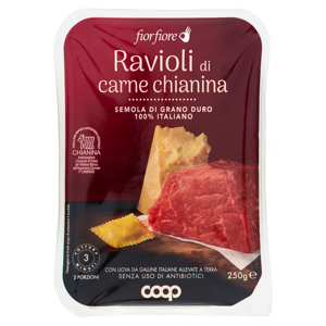 Ravioli di carne chianina 250 g