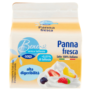 senza lattosio Panna fresca alta digeribilità 250 ml