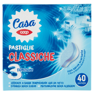 Pastiglie Classiche Lavastoviglie 40 x 10 g