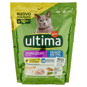 ultima Cat Sterilizzati Senior Age Vital +10 Anni Pollo 440 g