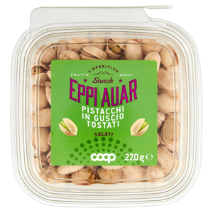 Snack Eppi Auar Pistacchi in Guscio Tostati Salati 220 g