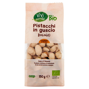 Pistacchi in guscio Biologici Leggermente Salati 150 g