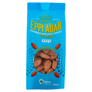 Snack Eppi Auar Mandorle Sgusciate e Tostate 100% Italiane Leggermente Salate 150 g