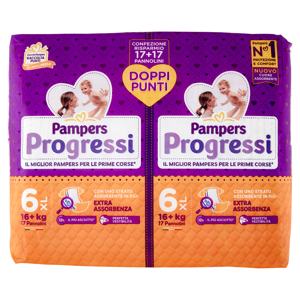 Pampers Progressi XL 34 pz