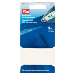 Prym Teletta adesiva per orli con carta di protezione 5 m 30 mm