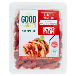 Good & Green Mopur Cubetti Vegetali al Gusto di Pancetta Affumicata 90 g