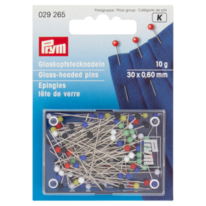 Prym Spilli con testa di vetro 30 x 0,60 mm 10 g