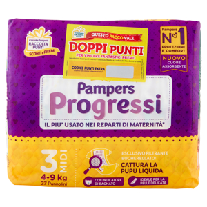 Pampers Progressi Midi 27 pz