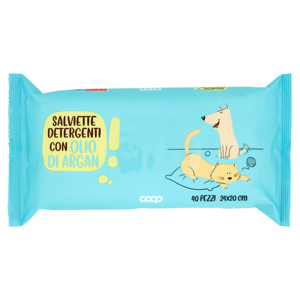 Salviette Detergenti con Olio di Argan 24x20 cm 40 pz