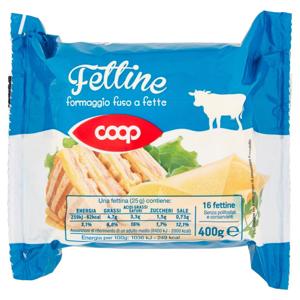 Fettine formaggio fuso a fette 16 fettine 400 g