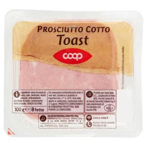 Prosciutto Cotto Toast 8 fette 100 g