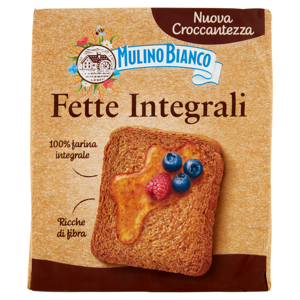 Mulino Bianco Fette Biscottate Integrali Ricche di Fibre 315g