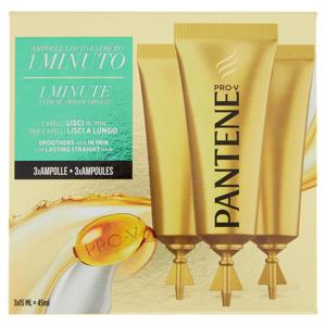 Pantene Pro-V Ampolla 3x15 ml - 1 Minuto Trattamento Intensivo - Lisci Effetto Seta