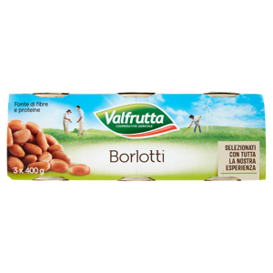 Valfrutta Borlotti italiani 3 x 400 g