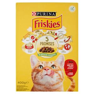 Purina Friskies Adult Cibo per Gatti con Manzo e Pollo e con Verdure 400 g