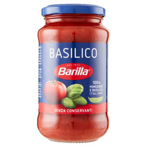 Barilla Sugo Basilico 100% Pomodoro e Basilico Italiani Condimento per Pasta 400g