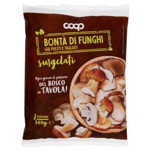 Bontà di Funghi Già Puliti e Tagliati surgelati 300 g