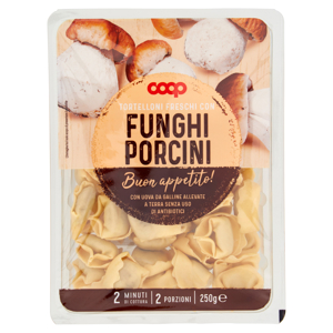 Tortelloni Freschi con Funghi Porcini 250 g