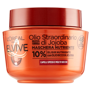 L'Oréal Paris Maschera Capelli Elvive Olio Straordinario, per Capelli Secchi o Spenti, 300 ml