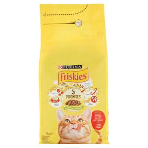 Purina Friskies Adult Cibo per Gatti con Manzo e Pollo e con Verdure 2Kg