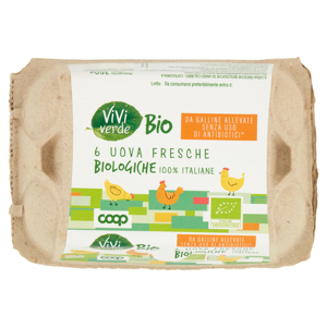 6 Uova Fresche Biologiche 100% Italiane 350 g