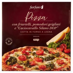 Pizza con friarielli, pomodori grigliati e "Caciocavallo Silano DOP" Surgelata 385 g