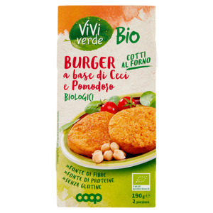 Burger a base di Ceci e Pomodoro Biologici 2 x 95 g