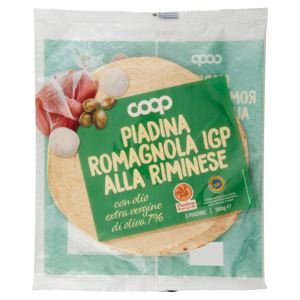 Piadina Romagnola IGP alla Riminese con olio extra vergine di oliva 7% 3 x 120 g