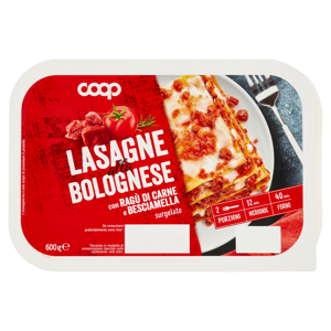 Lasagne alla Bolognese con Ragù di Carne e Besciamella surgelate 600 g