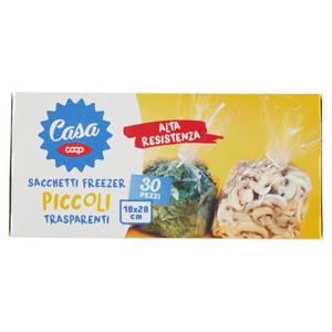 Sacchetti Freezer Trasparenti Piccoli 18 x 28 cm 30 pz