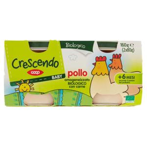 Baby pollo omogeneizzato Biologico con carne 2 x 80 g