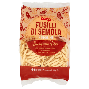 Fusilli di Semola Freschi 500 g